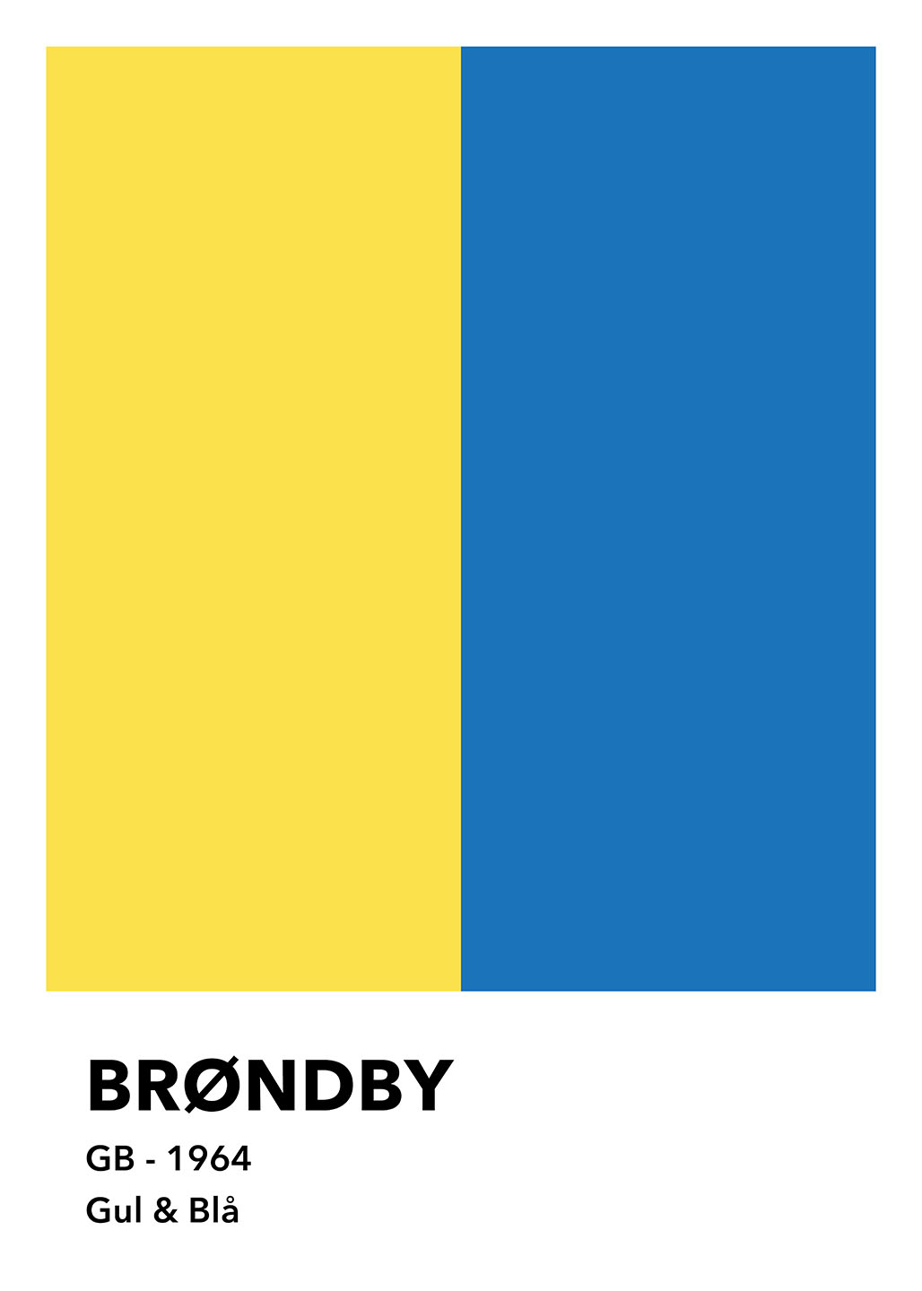 Brøndby Gul   Blå Af Olé Olé