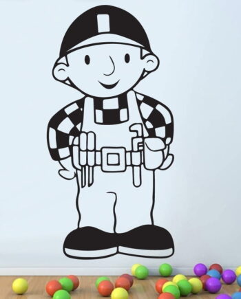 Byggemand Bob Wallsticker