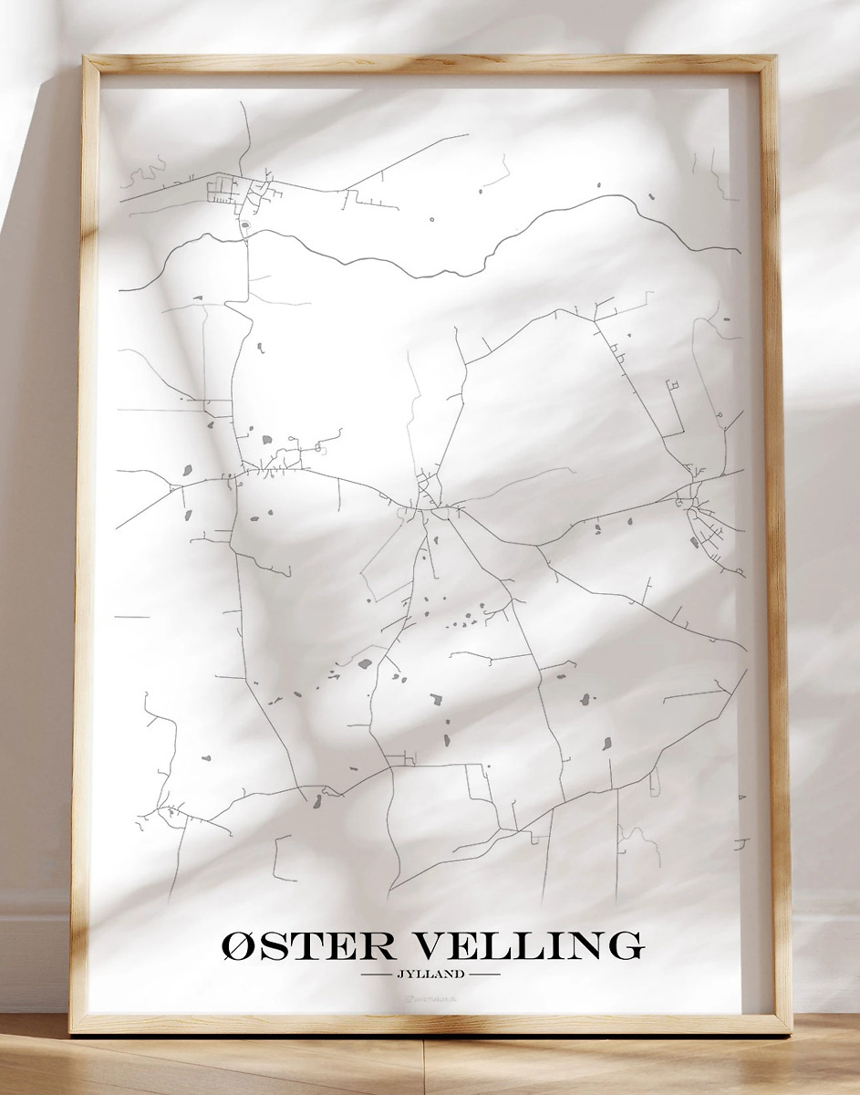 Bykort Plakat øster Velling