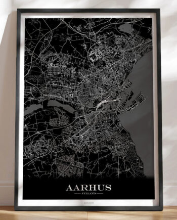 Byplakat Aarhus Sort Baggrund