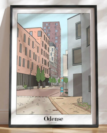 Byplakat Odense Odense Midtby