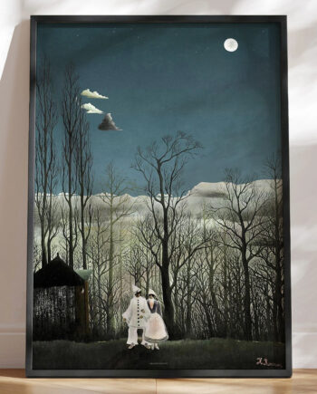 Carnival Evening Retroplakat Af Henri Rousseau