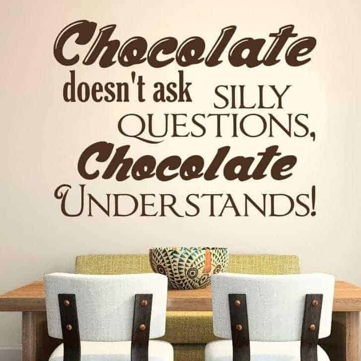 Chocolate Understands Wallsticker
