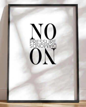 Citatplakat No Pressure