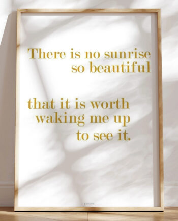 Citatplakat No Sunrise