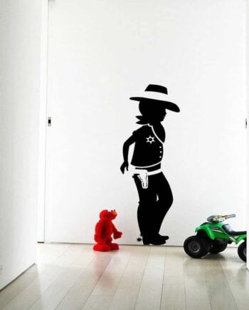 Cowboy Dreng Wallsticker