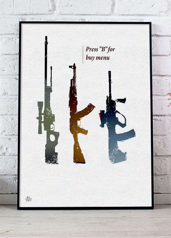 Csgo Gamer Plakat Press 29 21 Cm A4 Kr 199 -
