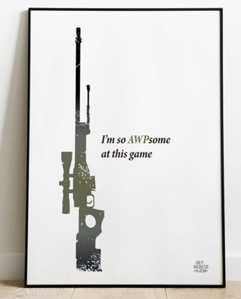 Csgo Plakat     So Awpsome At This Game 21   29    A4  Kr  199 -
