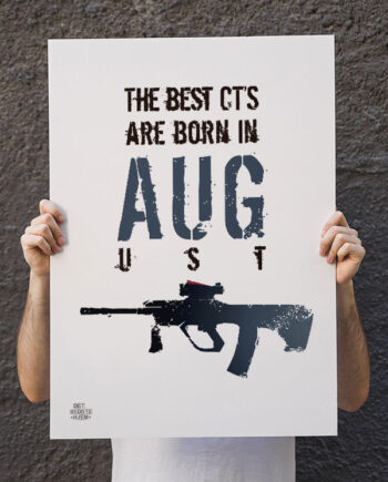 Csgo Plakat The Best Cts Are Born In August 21   29    A4  Kr  199 -