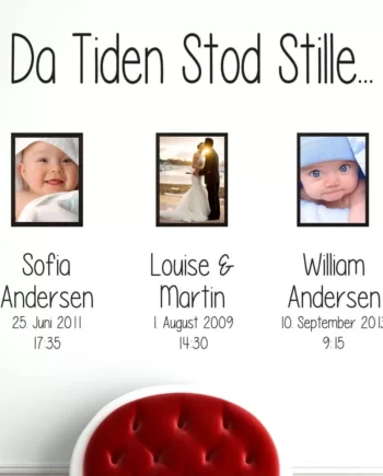 Da Tiden Stod Stille Wallsticker