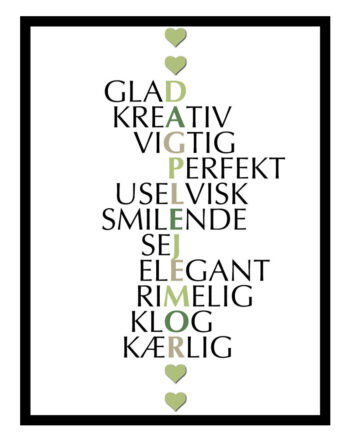 Dagplejemor Citat Plakat