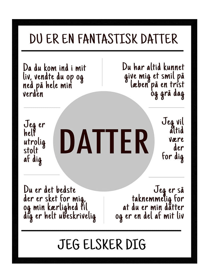 Datter Plakat