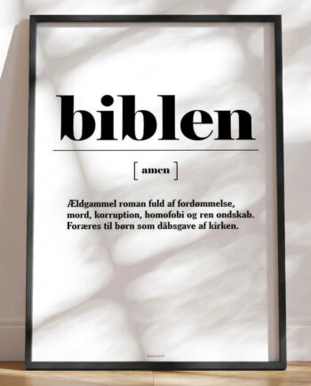 Definitionsplakat Biblen
