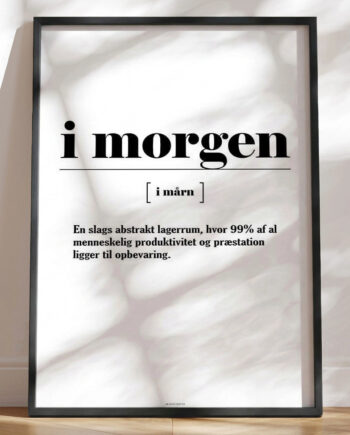Definitionsplakat   Morgen