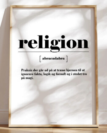 Definitionsplakat Religion