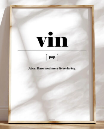 Definitionsplakat Vin
