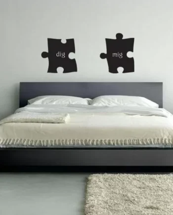 Dig   Mig Puslebrikker Wallsticker
