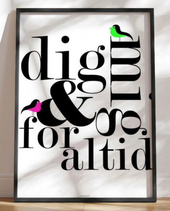 Dig Og Mig Birds Plakat