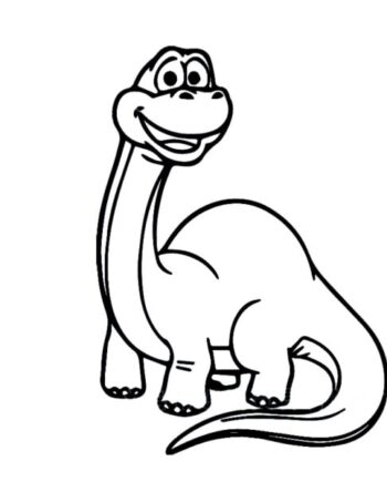 Dinosaurus Wallsticker  Baby Langhals Baby Brachiosaurus