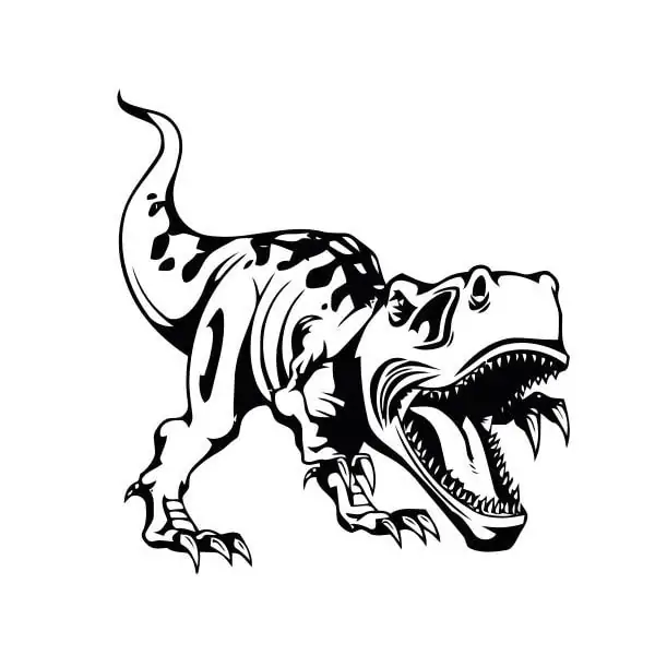 Dinosaurus Wallsticker Brølende -rex 42x45cm