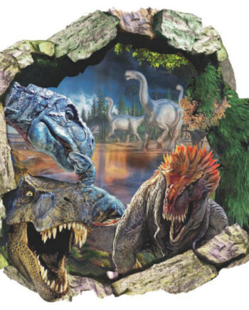 Dinosaurus Wallsticker  Hul   Væggen  50x50cm