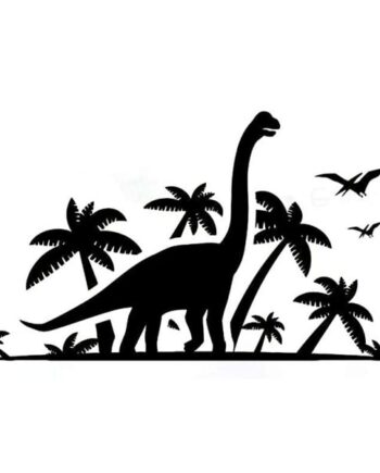 Dinosaurus Wallsticker  Langhals Brachiosaurus  42x74cm