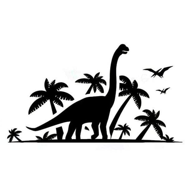 Dinosaurus Wallsticker Langhals Brachiosaurus 42x74cm