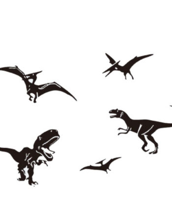 Dinosaurus Wallsticker Med   Forskellige Dinosaur Fra Urtiden