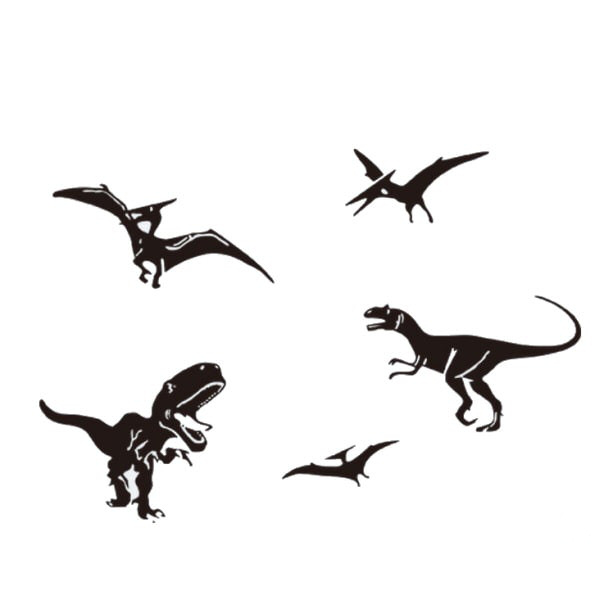 Dinosaurus Wallsticker Med Forskellige Dinosaur Fra Urtiden
