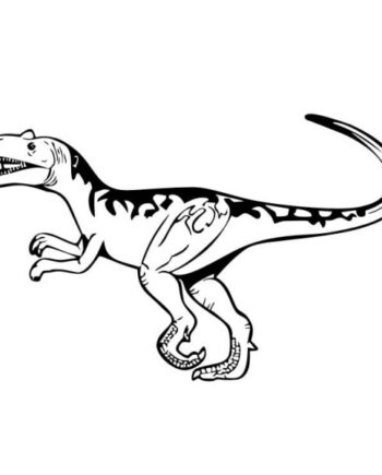 Dinosaurus Wallsticker  Velociraptor  39x57cm