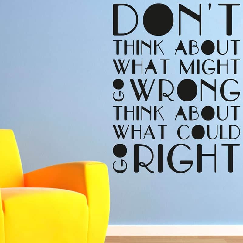 Don   Think Wallsticker