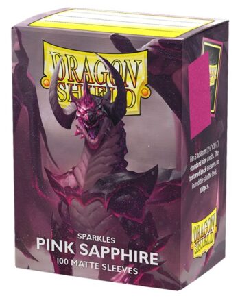 Dragon Shield Deck Protectors Matte Sleeves: Pink Sapphire 100 Lommer Dragonshield Sleeves  At-11061