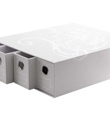 Dragon Shield Fortress Card Drawers: White  Dragonshield  At-33704