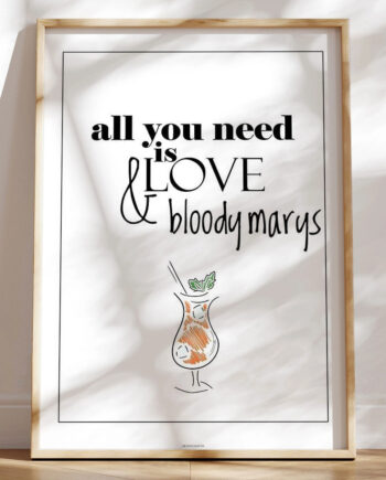 Drinks Plakat Bloody Mary