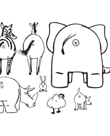 Dyr Med Røv Wallsticker