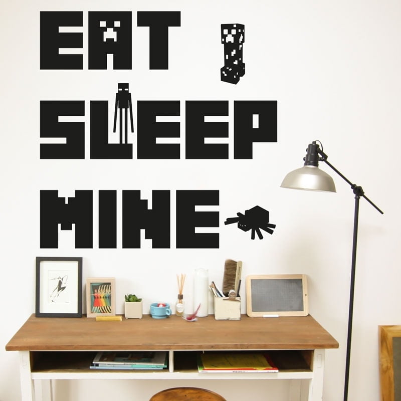 Eat Sleep Mine Wallsticker