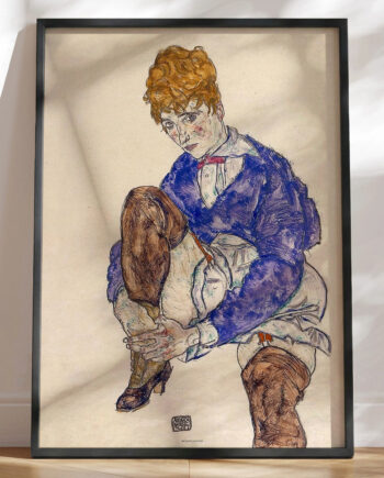 Egon Schiele Portrait Of The Artist   Wife