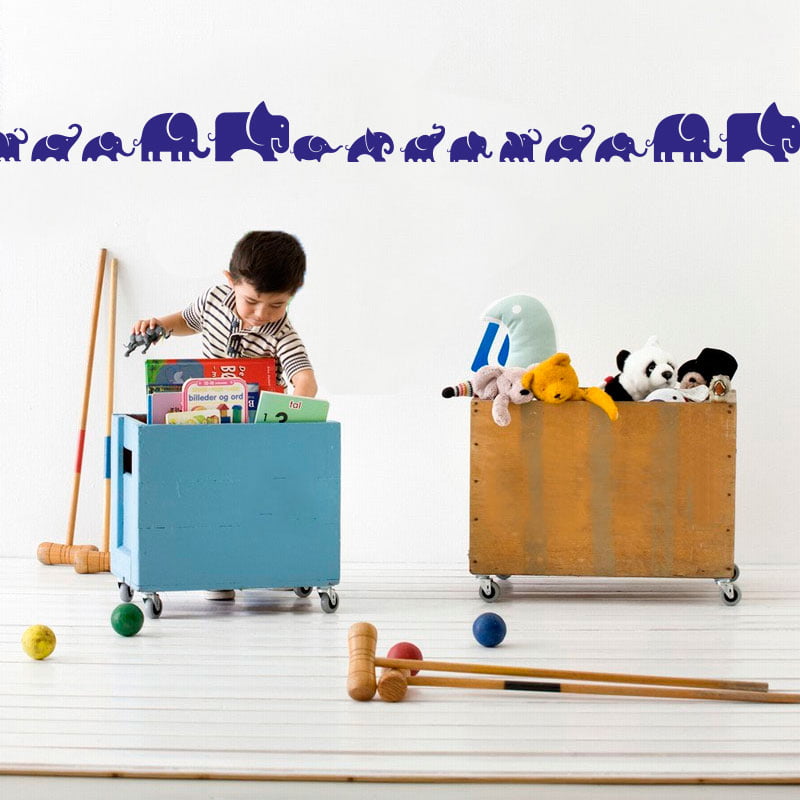 Elefant Border Wallsticker