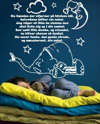 Elefantens Vuggevise Wallsticker