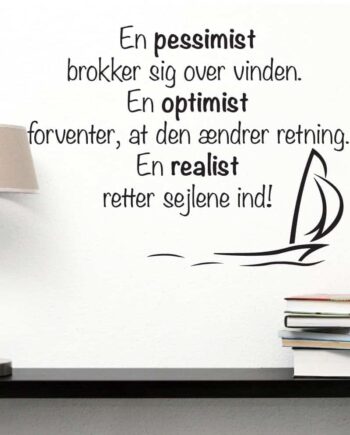 En Pessimist Wallsticker