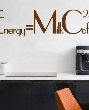 Energy   Milk Coffe Wallsticker