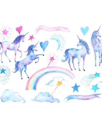 Enhjørning Wallsticker    Virkelig Flotte Enhjørninger