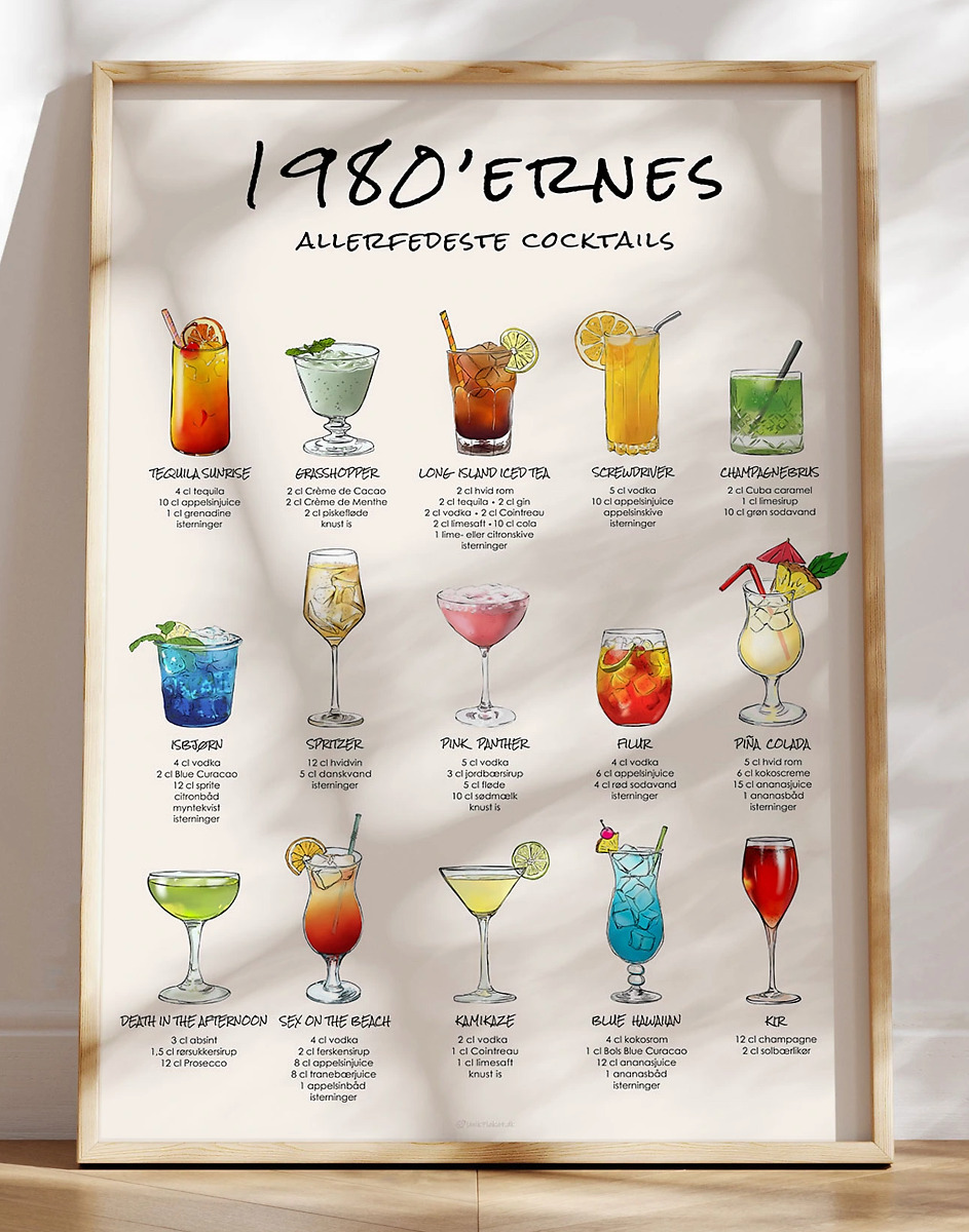 15 80 Er Cocktails Dine Favorit Drinks Fra 1980