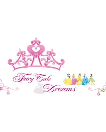 Fairy Tale Dreams  Flot Wallsticker Med Prinsesser  Smykker Mm