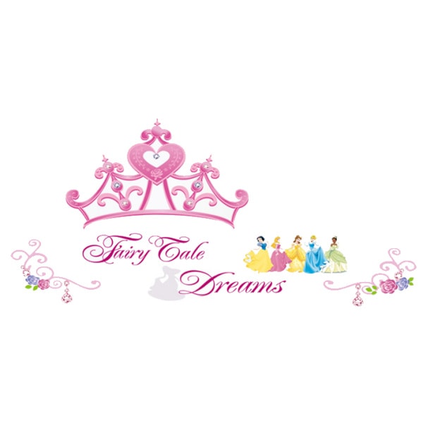 Fairy Tale Dreams Flot Wallsticker Med Prinsesser Smykker Mm