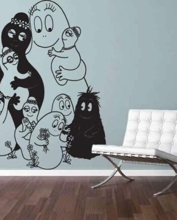 Familien Barbapapa Wallsticker