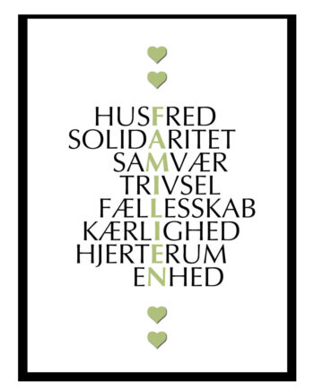 Familien Plakat
