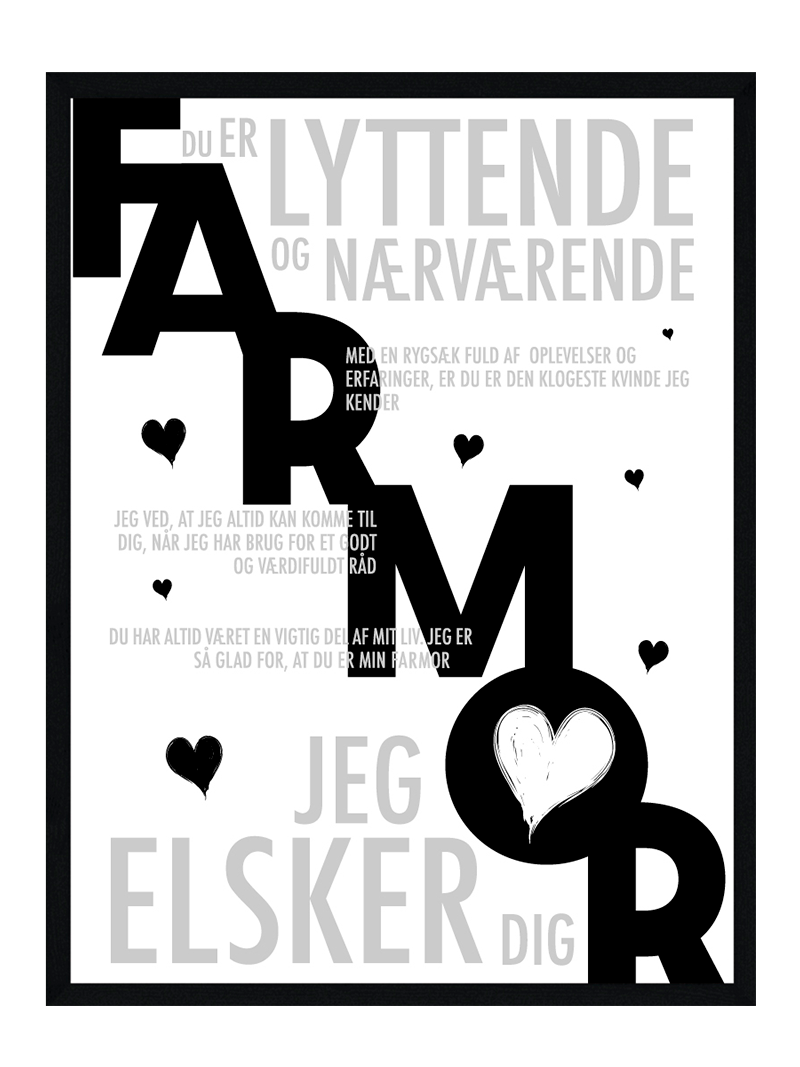 Farmor Plakat Personlig Plakat