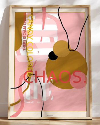 Farverig Kunstplakat Candy Colored Chaos