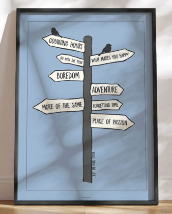 Farverig Plakat Road To